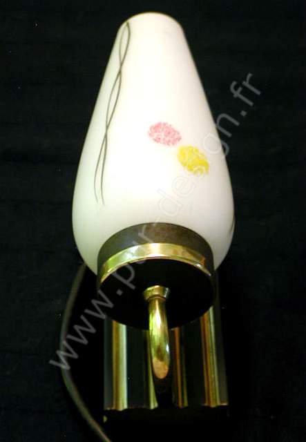 Applique Arlus en laiton, annes 50. Pur Design.