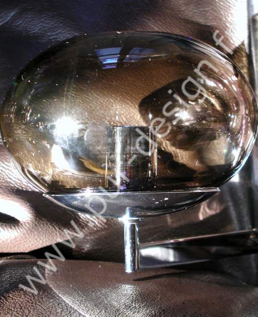 Paire d'appliques doubles modernistes Sciolari globes en verre fum, Design 70. Pur Design.