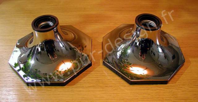 Paires d'appliques Motoko Ischii, diteur Staff Leuchten, fin 1960, de Design scandinave. Pur Design.