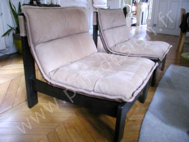 Fauteuils scandinaves, esprit Poul Cadovius, Danemark, 1960's. Pur Design.