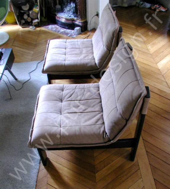 Fauteuils scandinaves, esprit Poul Cadovius, Danemark, 1960's. Pur Design.