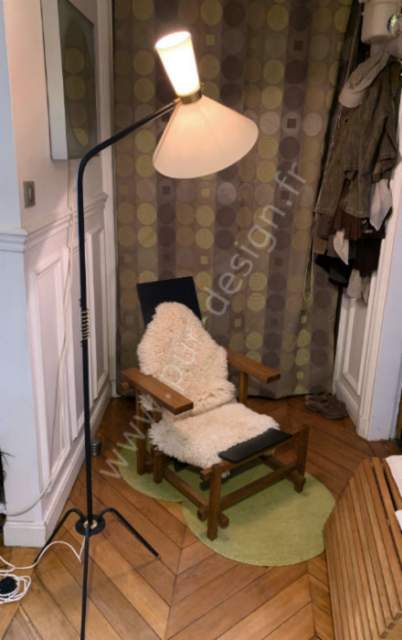 Superbe lampadaire tripode Lunel, annes 1950. , annes 1950. Pur Design