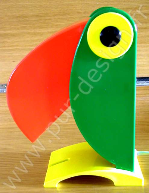 Lampe toucan, perroquet FERRARI, OTF design Verona. Pur Design.