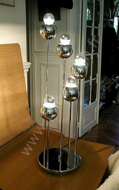 Plafonnier Eye ball ou lampe de table/ de sol, pur Space Age, pur 70.  Pur Design.
