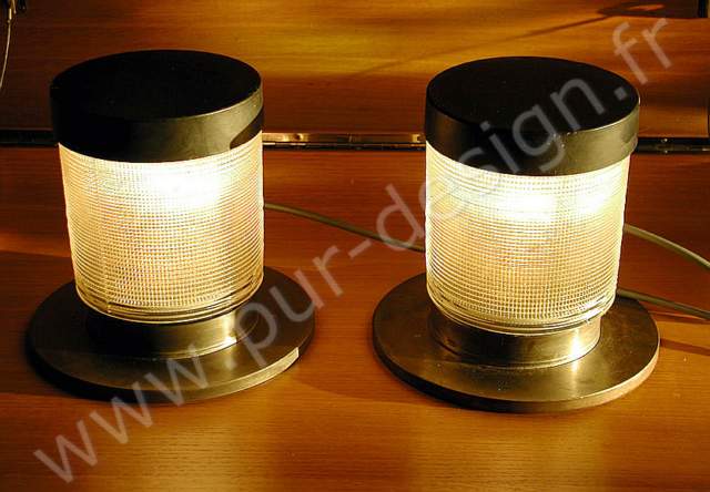 Lampes de sol Holophanes, annes 50. Pur Design.