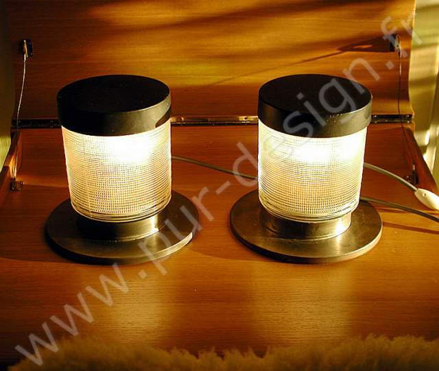 Lampes de sol Holophanes, annes 50. Pur Design.