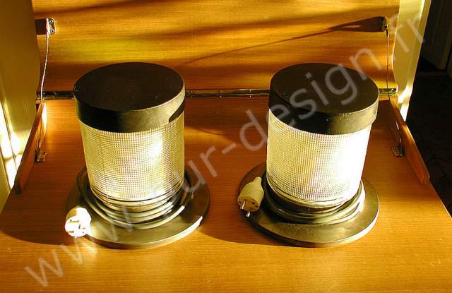 Lampes de sol Holophanes, annes 50. Pur Design.