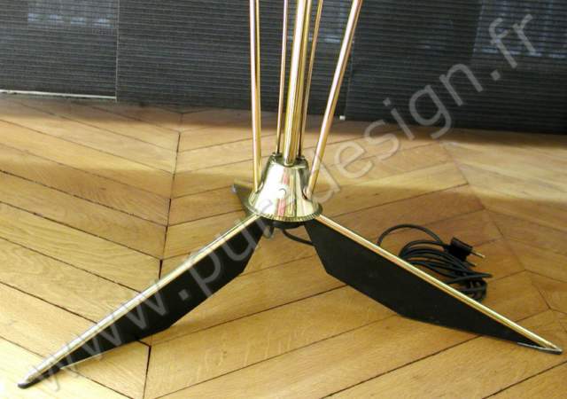 Lampe de sol / lampadaire moderniste Jean Royre, 1950. Pur Design