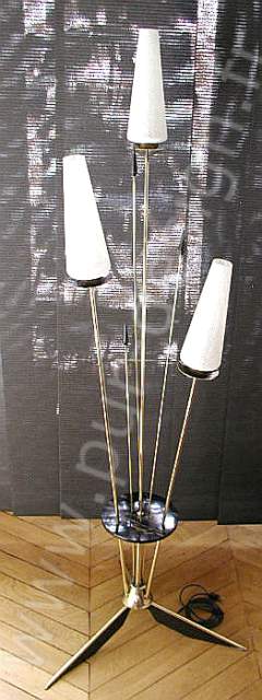 Lampe de sol / lampadaire moderniste Jean Royre, 1950. Pur Design
