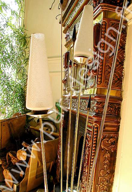 Lampe de sol / lampadaire moderniste Jean Royre, 1950.