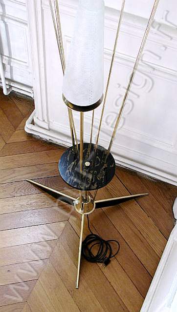 Lampe de sol / lampadaire moderniste Jean Royre, 1950. Pur Design