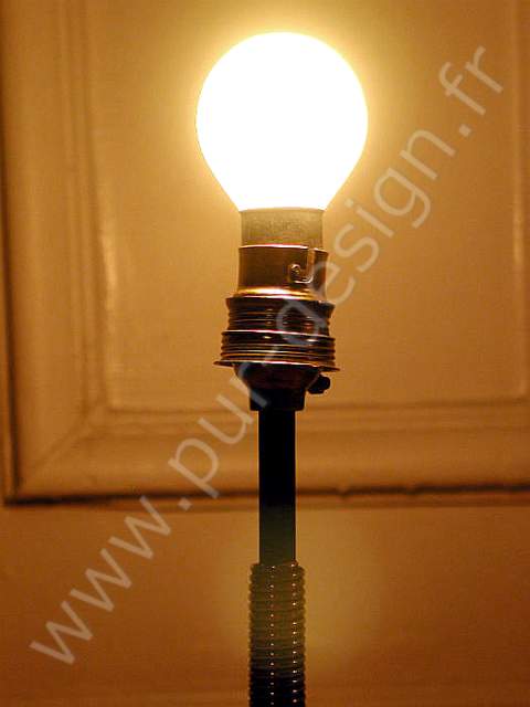 Lampe de table de style moderniste Jacques Adnet, 1950. Pur Design.