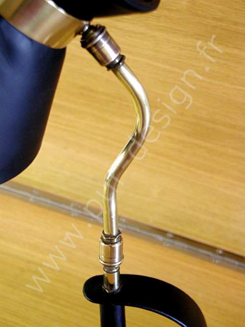 Lampe de table industrielle dans le style Louis Kalff, 1950. Pur Design.
