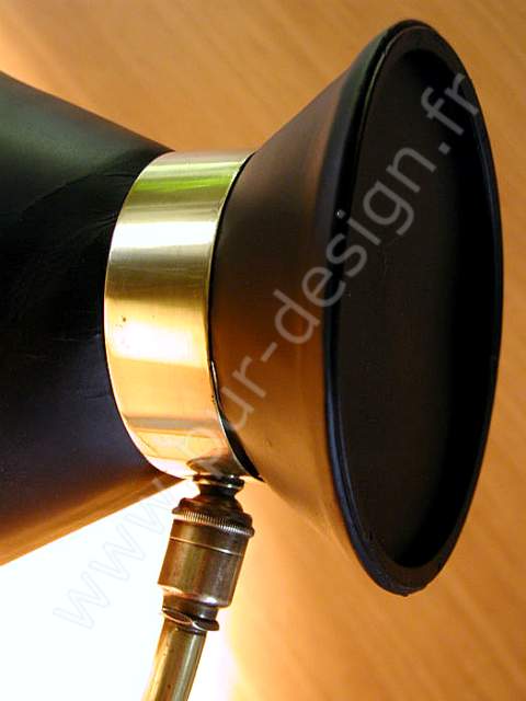 Lampe de table industrielle dans le style Louis Kalff, 1950. Pur Design.