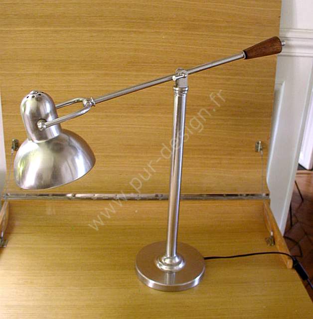Lampe d'atelier  balancier ancienne, lampe  contrepoids esprit indus, 1970.  Pur Design.