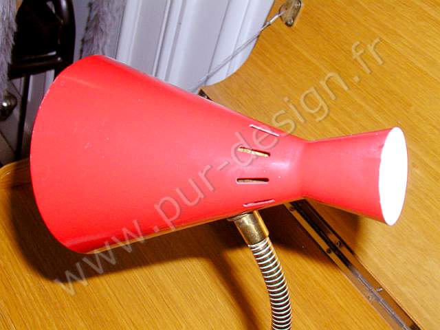 Lampe cocotte, diabolo de table 1950 design. Pur Design.
