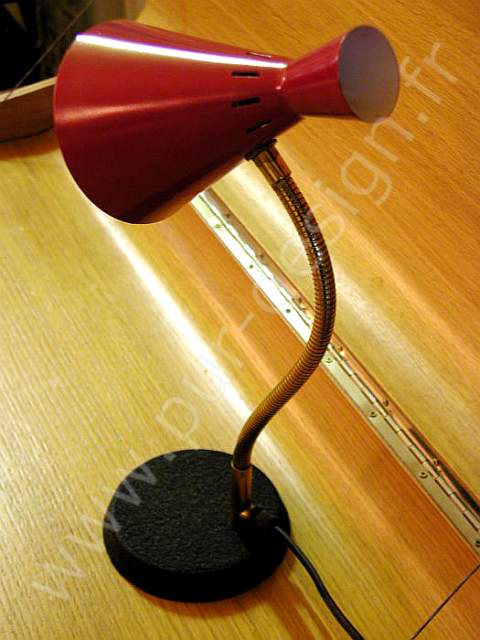 Lampe cocotte, diabolo de table 1950 design. Pur Design.