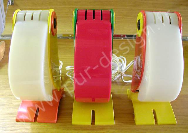 Trio de lampes toucans, perroquet Old timer FERRARI. Pur Design.