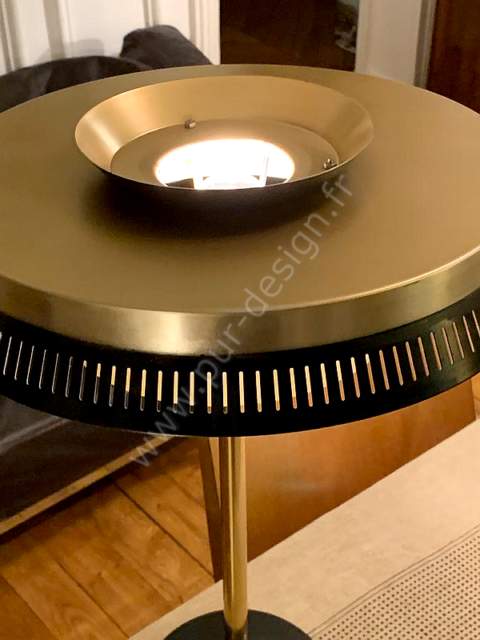 Lampe de table industrielle Philips, 1950. Pur Design.