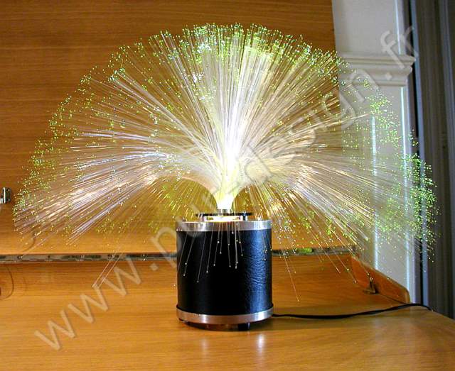 Lampe de table a fibres optiques, pur 70.  Space Age. Pur Design