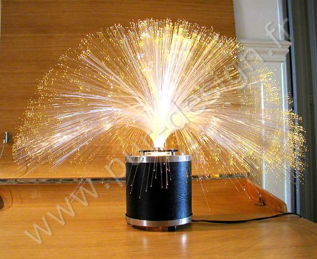 Lampe de table a fibres optiques, pur 70.  Space Age. Pur Design