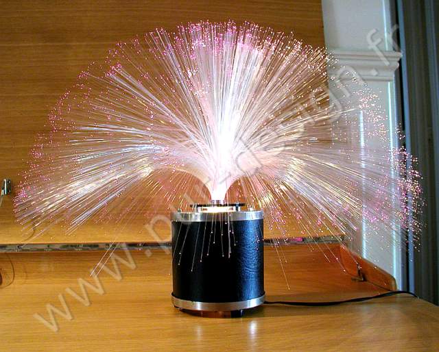 Lampe de table a fibres optiques, pur 70.  Space Age. Pur Design