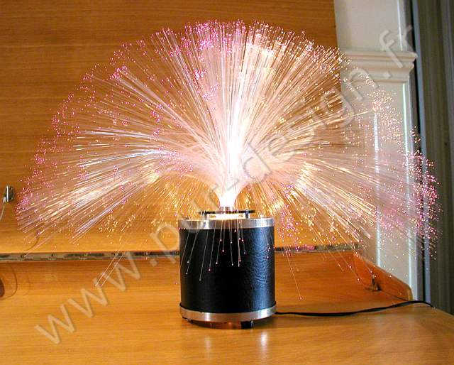 Lampe de table a fibres optiques, pur 70.  Space Age. Pur Design
