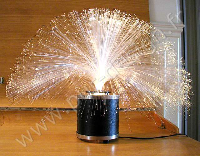 Lampe de table a fibres optiques, pur 70.  Space Age. Pur Design