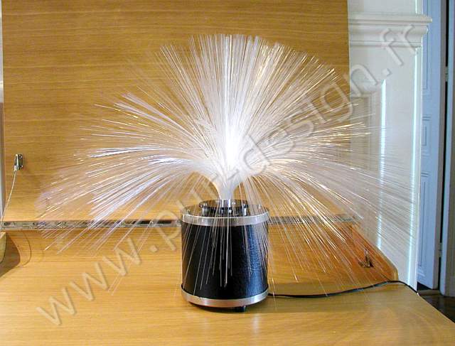 Lampe de table a fibres optiques, pur 70.  Space Age. Pur Design