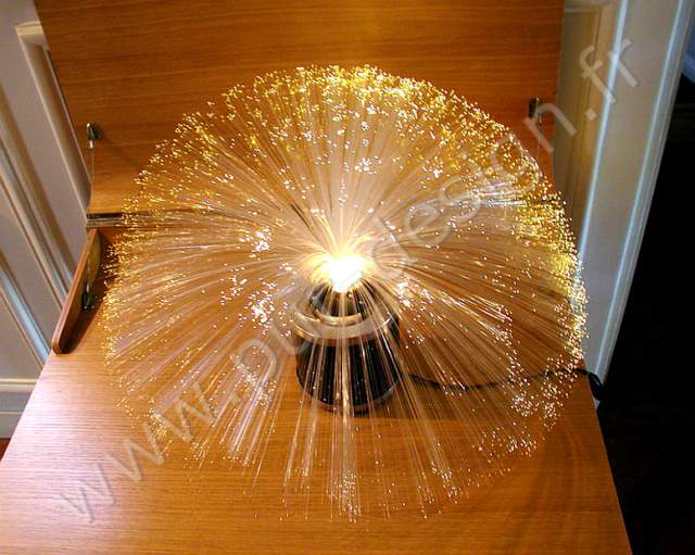 Lampe de table a fibres optiques, pur 70.  Space Age. Pur Design