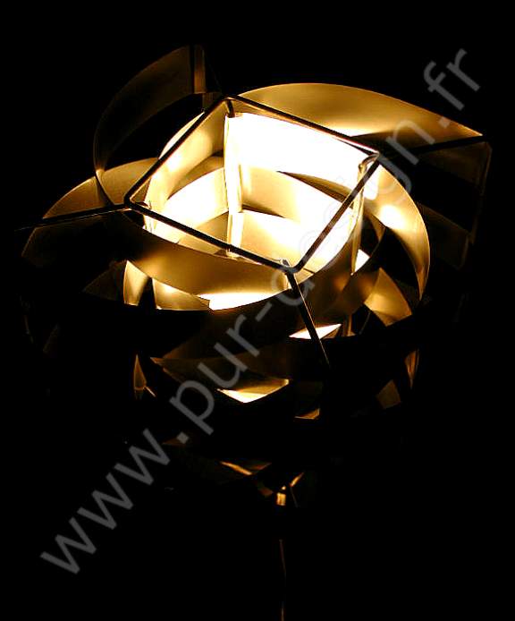 Lampe de table Uranus de Max Sauze, Design 70, Space Age. Pur Design.