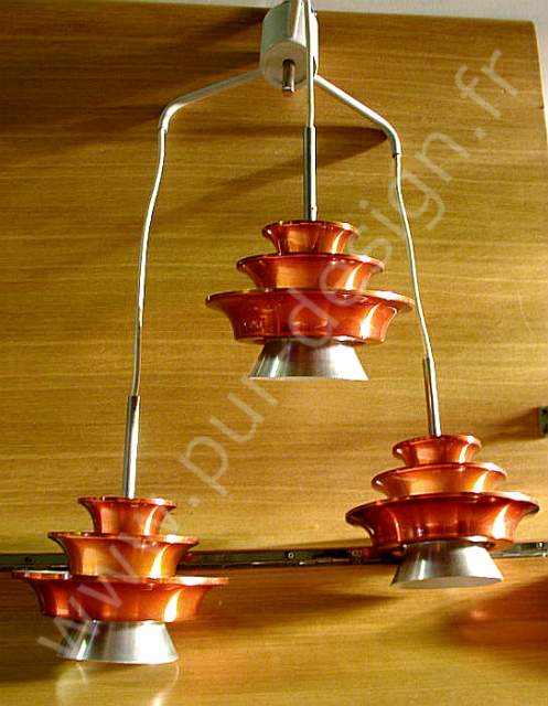 Lustre Fog & Morup, Design Scandinave 70's. . Pur Design.