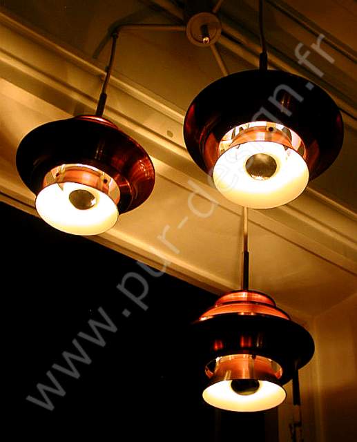 Lustre Fog & Morup, Design Scandinave 70's. . Pur Design.