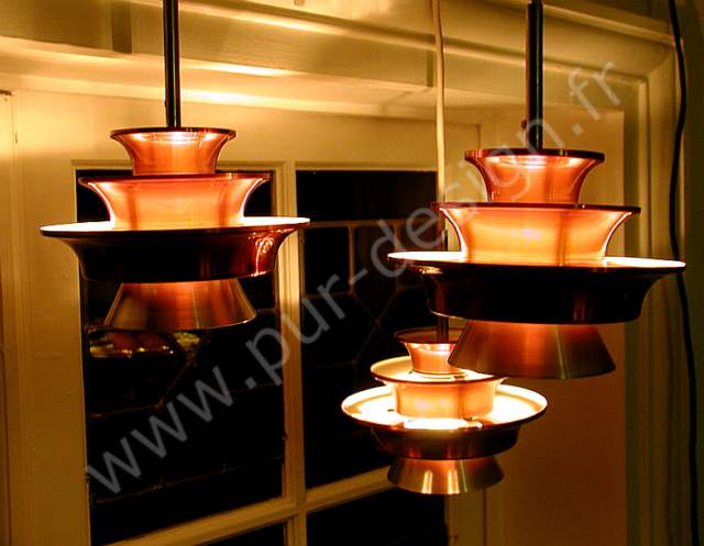 Lustre Fog & Morup, Design Scandinave 70's. . Pur Design.