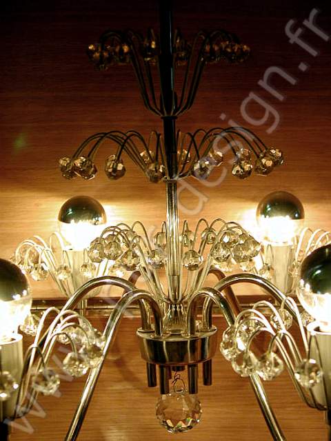  Lustre Fontaine d'Emil Stejnar, 1960's. Pur Design.