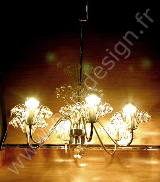  Lustre Fontaine d'Emil Stejnar, 1960's. Pur Design.