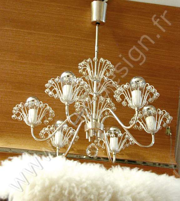  Lustre Fontaine d'Emil Stejnar, 1960's. Pur Design.