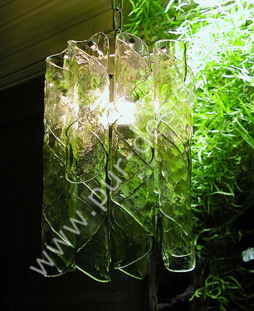 Superbe lustre Mazzega de Murano, Space Age. Pur Design.