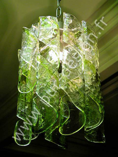Superbe lustre Mazzega de Murano, Space Age. Pur Design.