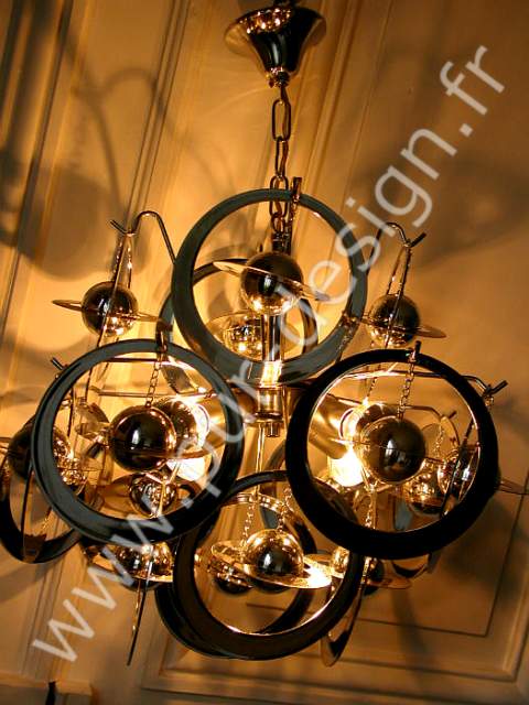 Lustre spoutnik  plantes era Sauze GM, Design 70. 