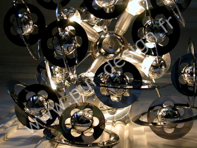 Lustre spoutnik  plantes era Sauze GM, Design 70. 
