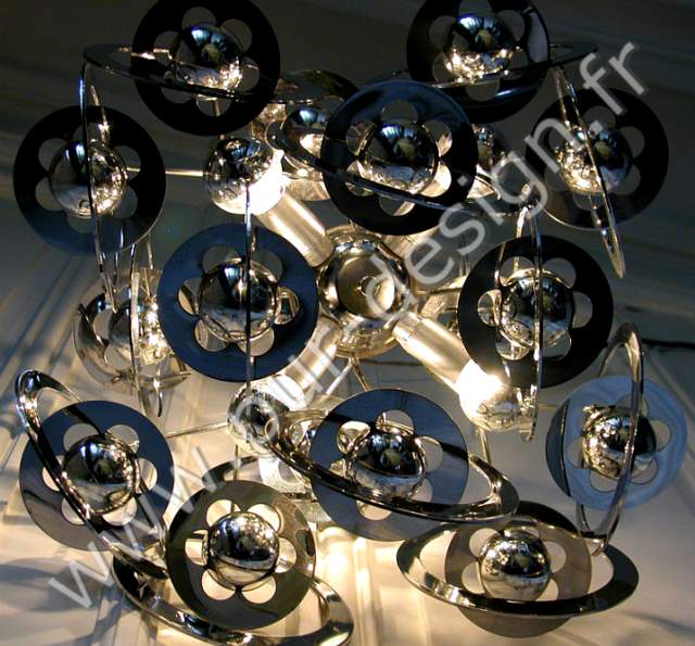 Lustre spoutnik  plantes era Sauze GM, Design 70. 