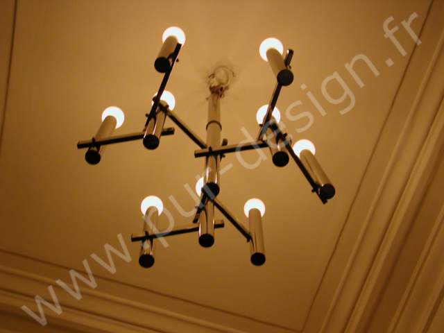 Lustre moderniste Sciolari, Design 70. Pur Design.