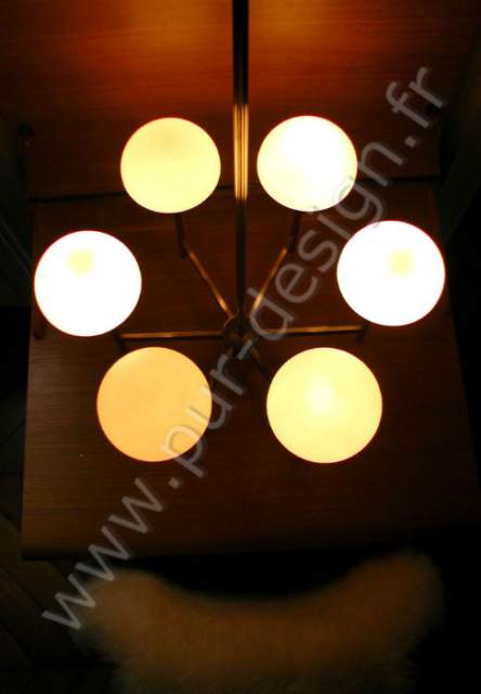 Lustre Sciolari dans un esprit Art Dco, Design 50-60's. Pur Design.