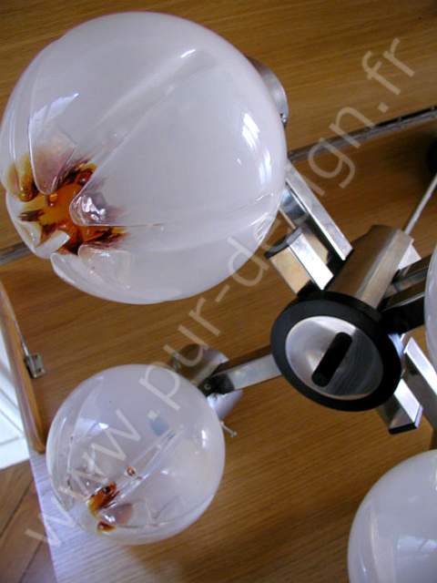 Lustre Sciolari Mazzega (Murano), Space Age. Pur Design.