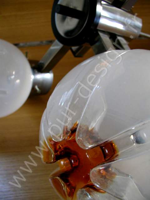 Lustre Sciolari Mazzega (Murano), Space Age. Pur Design.