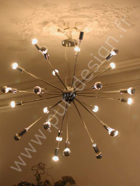 Lustre de type Sputnick. Pur Design.