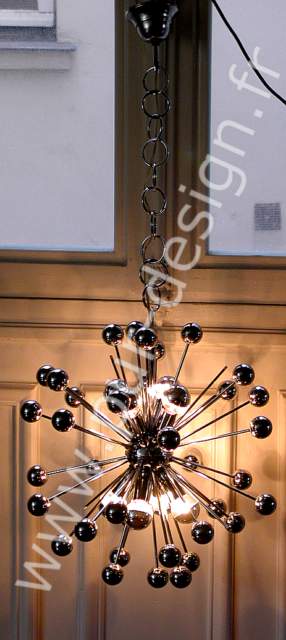 Lustre Sputnik  plantes, circa 70, Space Age. Pur Design.