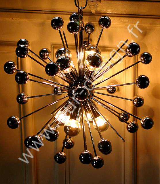 Lustre Sputnik  plantes, circa 70, Space Age. Pur Design.