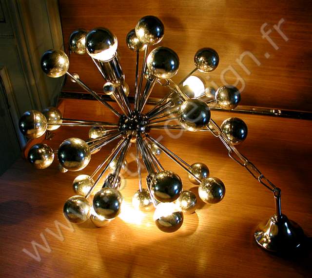 Lustre Sputnik  plantes, circa 70, Space Age. Pur Design.
